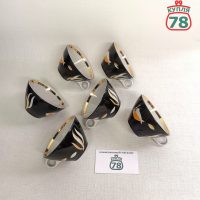 Чашки чайные фарфор Дулево СССР рыбки аквариум / 3567