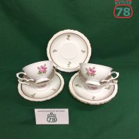 Чайная пара фарфор ГДР KAHLA роза / 3574