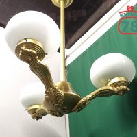 Люстра СССР сталинский ампир белые плафоны / 3611