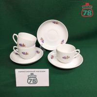 Кофейная пара фарфор СССР Вербилки винтаж / 3613