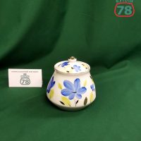 Сахарница фарфор СССР синие цветы Пролетарий / 3643