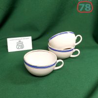 Чашка чайная Красный фарфорист винтаж / 3793