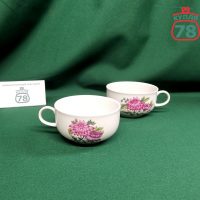 Чашка чайная фарфор Дулево винтаж астры / 3796