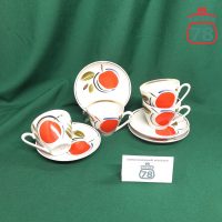 Чайная пара Яблоко СССР винтаж Полонье / 3828