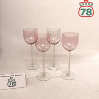 Бокалы Калининские 4 шт розовые 150 мл / 3831