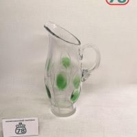 Кувшин для воды хрусталь СССР ЛЗХС акварельные пятна / 3845