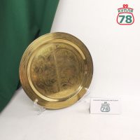 Поднос латунный с павлином / 3904