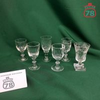 Рюмки старинные стекло / 3907
