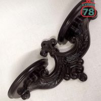 Полочка карболит винтаж СССР коричневая / 3908