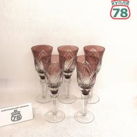 Бокал цветной хрусталь СССР ГХЗ / 3922