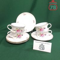 Чайная пара фарфор Чехия Thun мейсенский букет / 3940