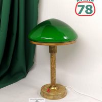 Лампа настольная сталинский ампир зелёный плафон / 3984