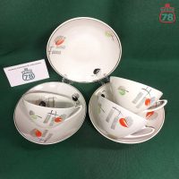 Чайная пара Берёзка Сакта винтаж Рига / 4069