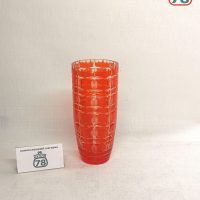 Ваза хрусталь СССР красная / 4079