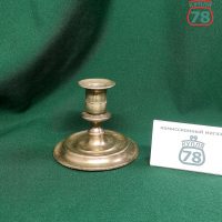 Подсвечник старинный бронза / 4120